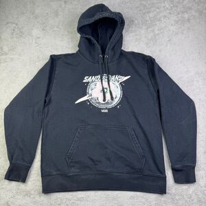 Vans x Sandy Liang Hoodie Womens Medium Black Graphic Kangaroo Pockets Pullover